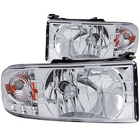 111206 Chrome Housing Headlights 1994-2001 Dodge Ram