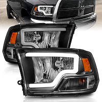111515 Crystal Headlight Set Fits Select Ram 1500/2500/3500, Dodge Ram 1500/2500/3500