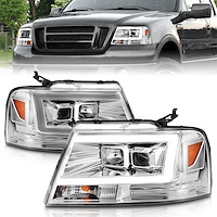 111542 Projector Headlight Set 2004-2008 Ford F-150, 2006-2008 Lincoln Mark LT