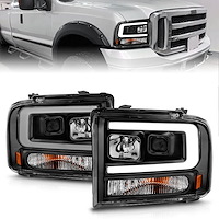 111551 Projector Headlight Set Fits Select Ford Excursion, F-Series
