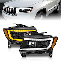 111568 Projector Headlight Set 2011-2013 Jeep Grand Cherokee