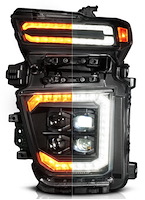 111619X-L Full LED Z-Series Projector Headlight for 2020-2024 Chevy Silverado 2500, 3500 HD Trucks [Left/Driver Side]