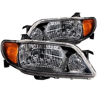 Black Housing Headlights 2001-2003 Mazda Protege