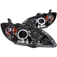 121228 Black Housing Headlights 2004-2008 Mazda 3