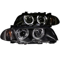 121261 Black Housing Headlights 1999-2001 BMW 3 Series E46