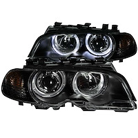 121269 Black Housing Headlights 2000-2003 BMW 3 Series E46