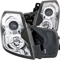 121416 Chrome Housing Headlights 2003-2007 Cadillac CTS