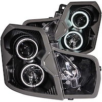 121417 Black Housing Headlights for 2003-2007 Cadillac CTS