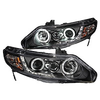 Black Housing Headlights 2006-2011 Honda Civic