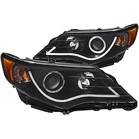 121512 Black Housing Headlights 2012-2013 Toyota Camry