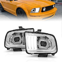 121567 Projector Headlight Set 2005-2009 Ford Mustang