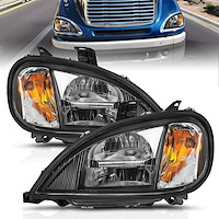 131028 LED Crystal Headlight Set 2000-2013 Freightliner Columbia