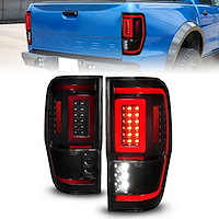 311447 Black LED Tail Lights w/Sequential Signals Fits Select Ford Ranger [Smoke Lens]