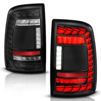311482A Full LED Black Sequential Tail Lights w/Clear Lens 2019-2024 Ram 2500/3500
