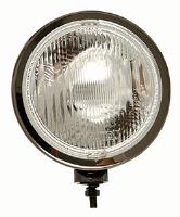 H3 8" Round Slimline Fog Lights Black Chrome