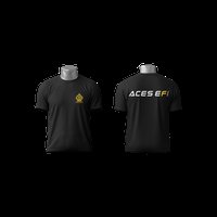 Short-Sleeve Cotton T-Shirt with Aces EFI Spade Logo on Front