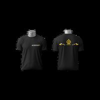 Short-Sleeve Cotton T-Shirt with Aces EFI Logo and Racing Flags Graphic on Back