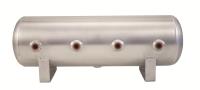 2.5 Gal Alum Air Tank - 4 1/4 face ports & 1/4 drain port - 20 L x 6 D