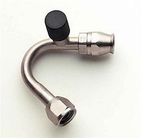 A/C Fitting With Chargeport -10AN