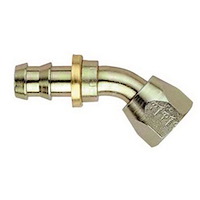 -06AN Hose Size Swivel 45 deg. Elbow Steel