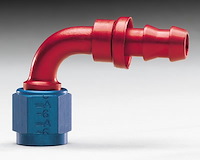 Aluminum Red/Blue Anodized Fitting -06AN Hose Size