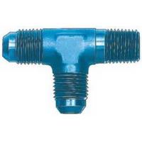 -06AN Dash x 1/4in. Pipe x -06AN Dash Aluminum Blue Anodized - Male Run Tee