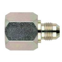 -08AN x -06AN Steel - Reducer AN Flare Swivel AN Flare