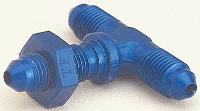 -03AN Dash x -03AN Dash x -03AN Dash Aluminum Blue Anodized - Bulkhead Tee