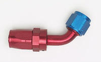 -08AN Hose Size 60 deg. Elbow Reusable Aluminum Swivel