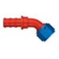 Red/Blue 45° Socketless Fitting -10AN