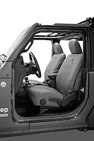 Seat Covers, Charcoal/Gray, Fits Factory Seats, Pair,