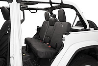 Seat Covers, Black Diamond, Fits Factory Seats w/Fold Down Arm Rests, Sold Individually,