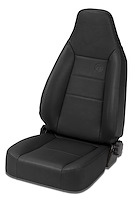 39434-01 TrailMax II Sport Seat for 1976-2006 Jeep CJ & Wrangler [Black Vinyl]
