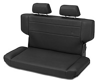 Trailmax II Fold-N-Tumble Seat, Black Denim, Rear/Second Seat, Vinyl,