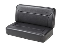 39437-01 TrailMax II Rear Fixed Bench Seat for 1955-1995 Jeep CJ/Wrangler [Black Vinyl]