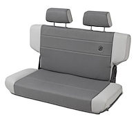 Trailmax II Fold-N-Tumble Seat, Charcoal, Rear/Second Seat, Vinyl w/Center Fabric Insert,