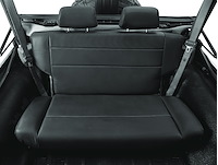 39440-01 Trailmax II Fixed Back Seat for 1955-1995 Jeep CJ/Wrangler [Rear/Second Seat, Black Vinyl]