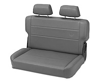 39440-09 TrailMax II Rear Fold & Tumble Bench Seat for 1955-1995 Jeep CJ/Wrangler [Charcoal Vinyl]