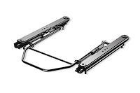 Seat Slider Kit, Black, Incl. 2 Sliders/1 Handle/Hardware Kit For Single Seat,