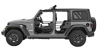 HighRock 4x4 Element Doors, Matte Black, Rear,