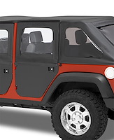 51799-35 2-Piece Rear Doors for 2007-2013 Jeep Wrangler JK 2/4-Door [Black Diamond]