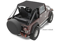 52508-04 Traditional Bikini Top for 1976-1991 Jeep CJ7/CJ8 Scrambler/Wrangler [Tan]