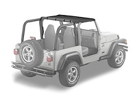 Strapless Standard Targa Style Bikini Top, Black Denim, Color-Matched, Requires Installation Of PN[51210], Drill-In,