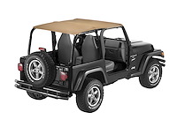 Header Extended Safari Style Bikini Top, Spice, Color-Matched, No Drill Header, Requires Installation Of PN[51238],