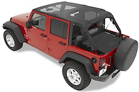 Header Extended Safari Style Bikini Top, Mesh [Available While Supplies Last], Color-Matched, No Drill Header