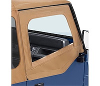 Fabric Door Skins, Spice, Incl. 2 Side Windows, Fabric Replacement, Fits Original Factory Upper Door Frames,