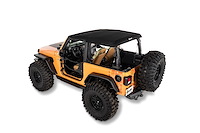54930-35 Trektop Glide Slantback Soft Top for 2018-2024 Jeep Wrangler