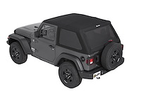 56862-35 Trektop Slantback Soft Top for Jeep Wrangler JL 2-Door [Black Diamond]
