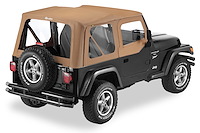 79121-37 Sailcloth Replace-A-Top for 1997-2002 Jeep Wrangler [Half Door Skins, Spice]