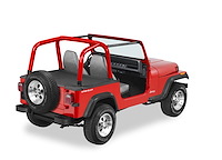 90010-15 Duster Deck Cover with Hardtop Removed for 1992-1995 Jeep Wrangler [Black Denim]